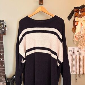 Striped Blue and White American Eagle Sweater